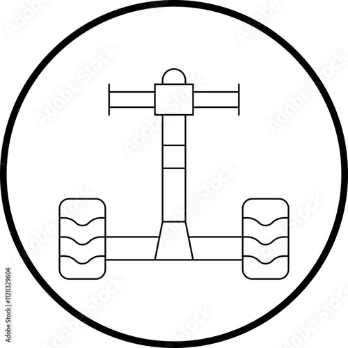 Segway icon single vector illustration