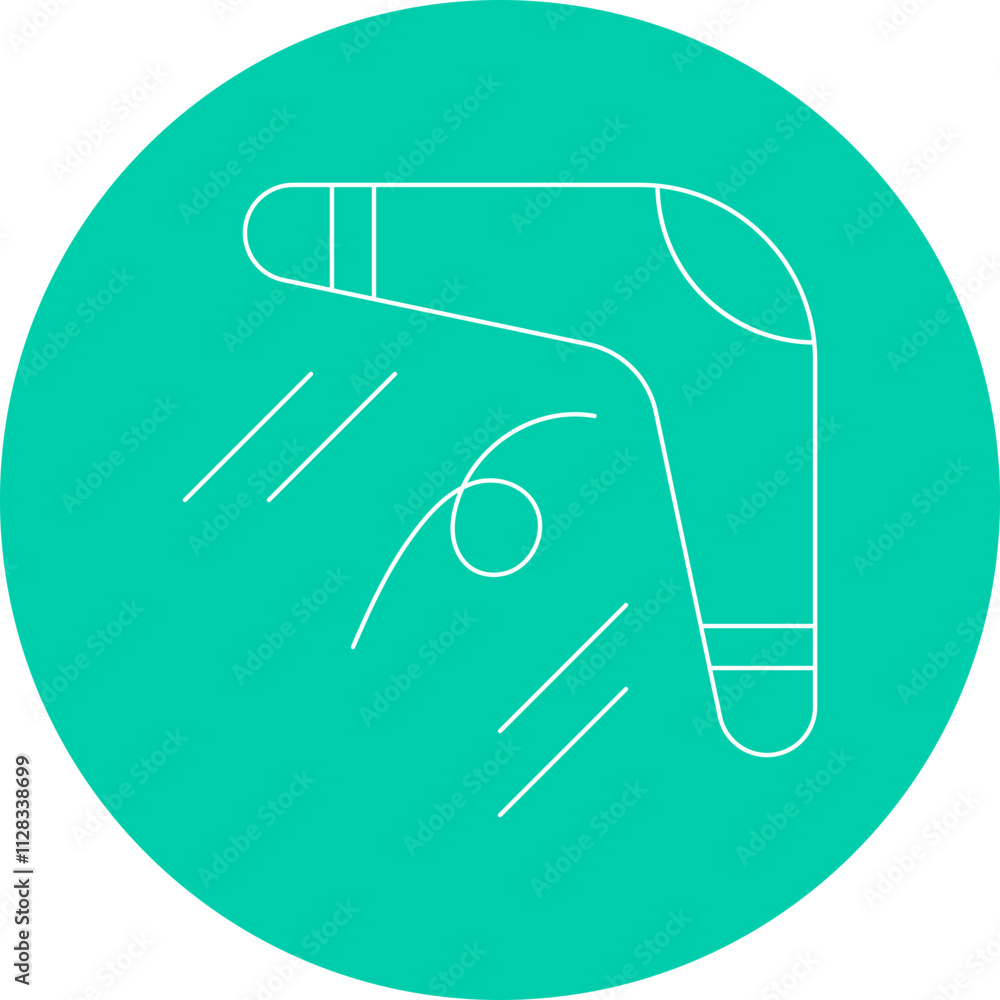 Boomerang icon single vector illustration Boomerang icon single vector illustration