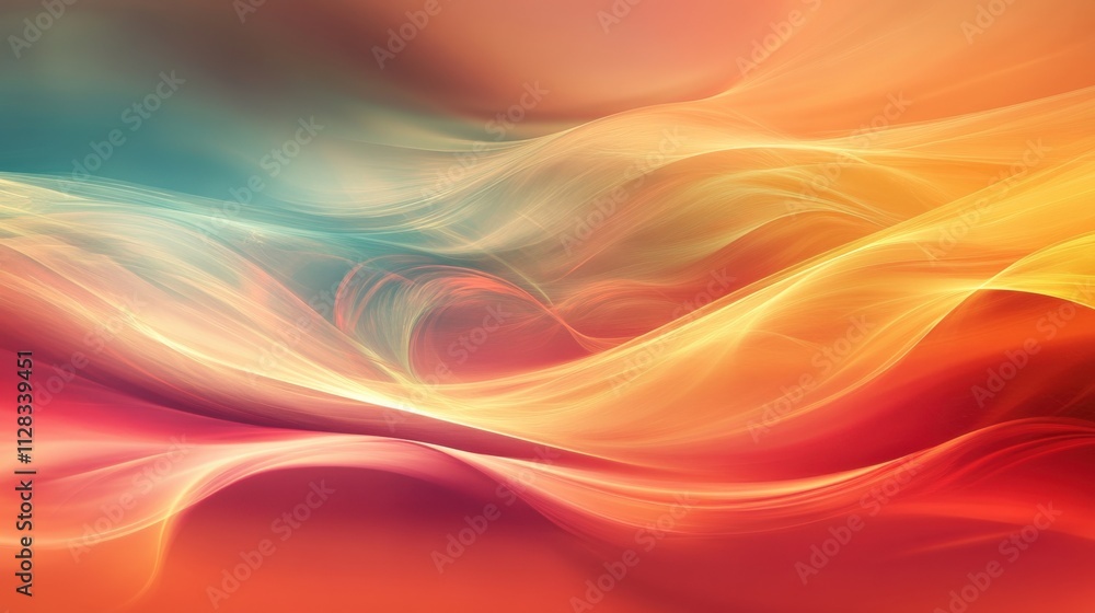 Obraz premium abstract colorful waves for background or design
