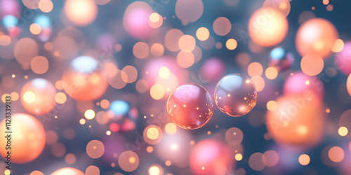 Abstract Bubble Background with Soft Pastel Colors

 photo