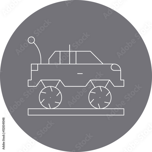 Rc Car icon single vector illustration photo