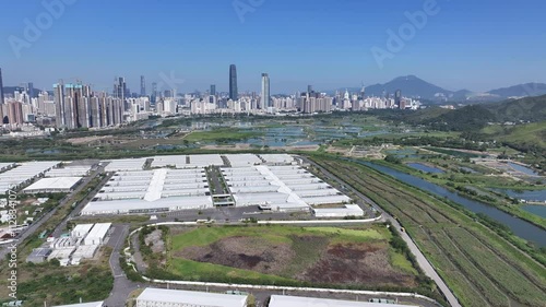 Lok Ma Chau Loop Hong Kong-Shenzhen Innovation and Technology Park and Futian Port Huanggang Checkpoint Greater Bay Area Guangdong economic zone near San Tin Kwu Tung photo