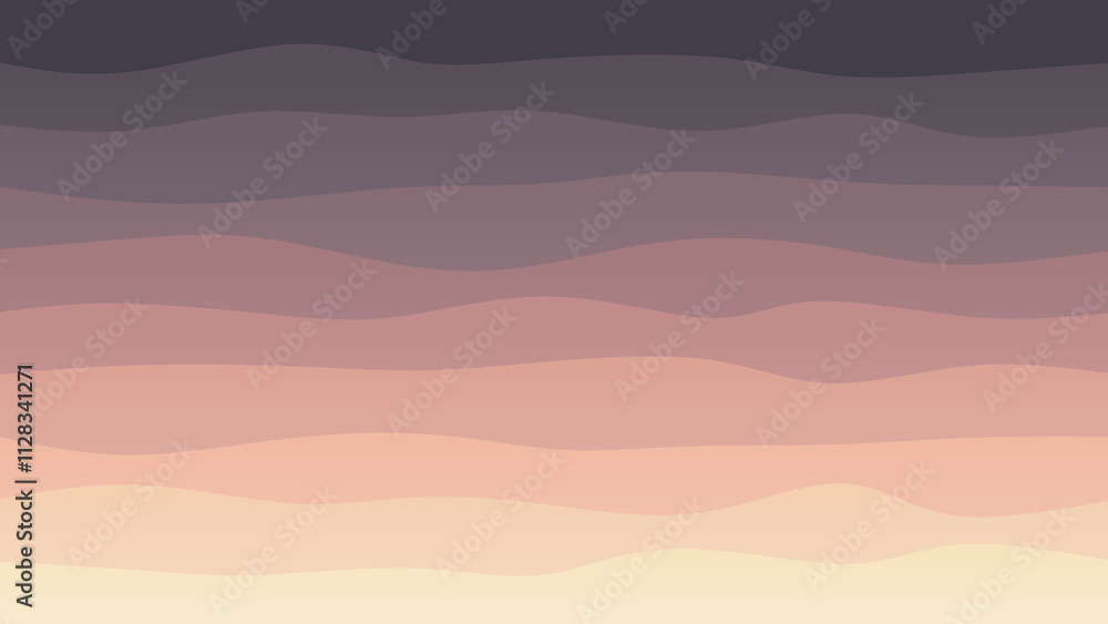 Obraz premium Black and purple coloured wave patterned background with a flowing design
