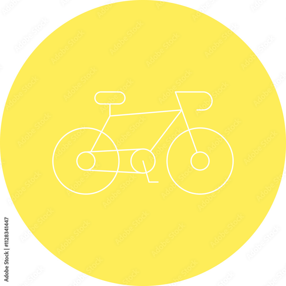 Bycicle icon single vector illustration Bycicle icon single vector illustration
