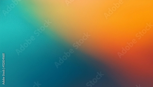 Experience the perfect blend of vibrant teal and warm orange in this dynamic gradient background