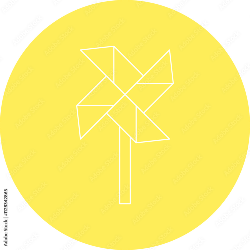 Pinwheel icon single vector illustration Pinwheel icon single vector illustration