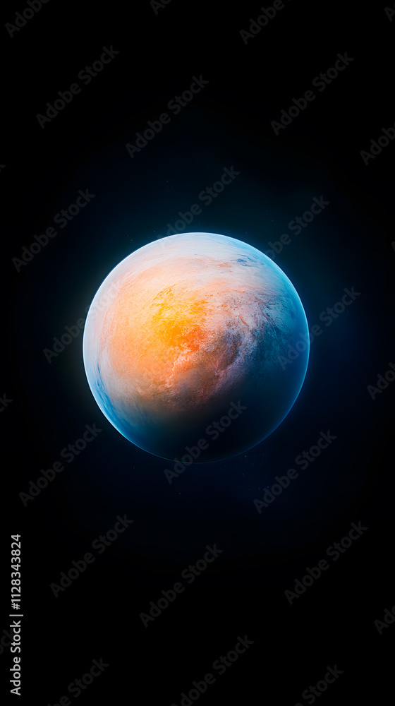 Exploring planetary wonders a stunning view of a distant planet in cosmic space captivating visual ethereal atmosphere Exploring planetary wonders a stunning view of a distant planet in cosmic space captivating visual ethereal atmosphere