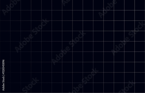 Black grid pattern with sharp white lines on a dark background