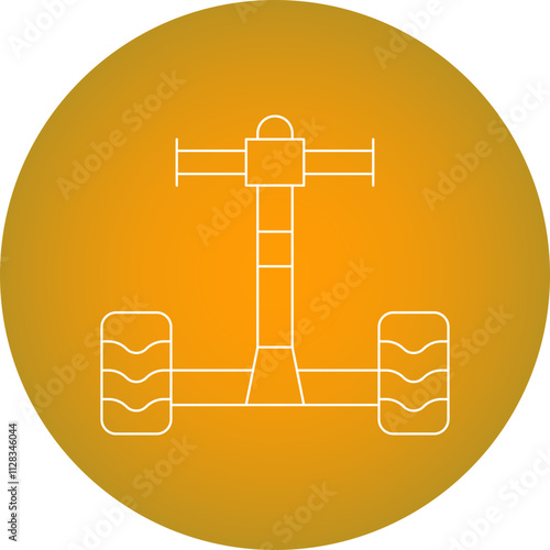 Segway icon single vector illustration