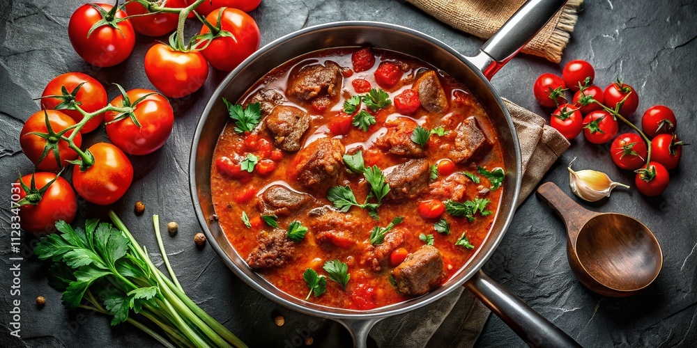Delicious Bolognese Meat Sauce - Low Light Kitchen Still Life Delicious Bolognese Meat Sauce - Low Light Kitchen Still Life