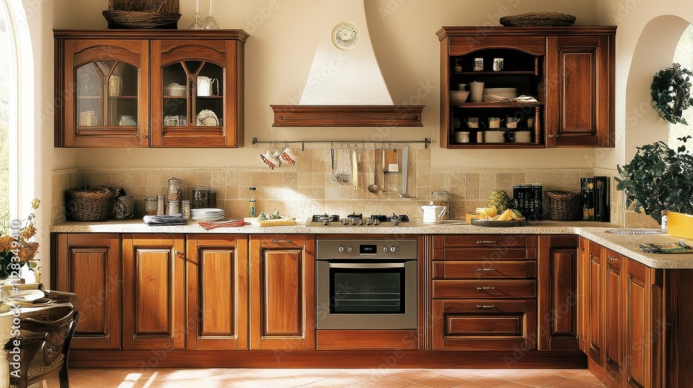 Cozy and Rustic Country Kitchen with Warm Wooden Cabinetry Cozy and Rustic Country Kitchen with Warm Wooden Cabinetry