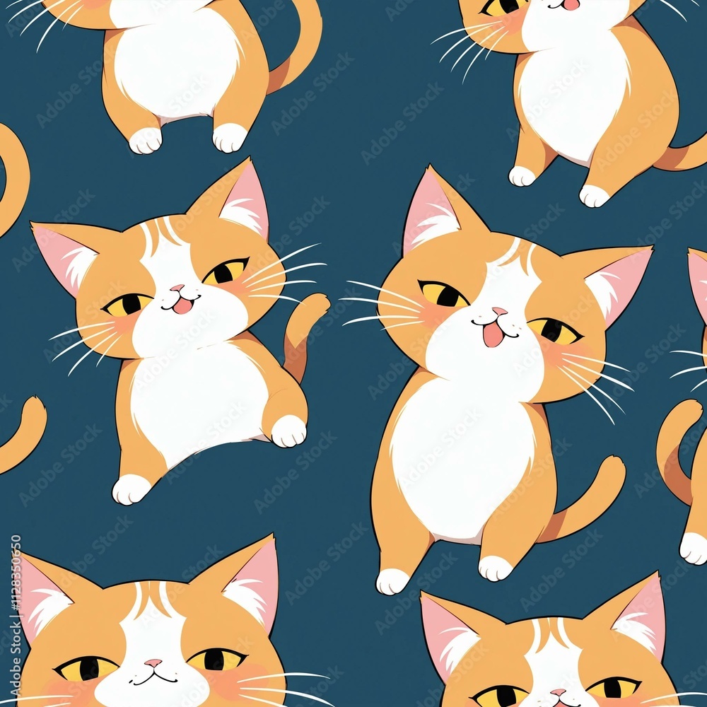 Obraz premium pattern with cats