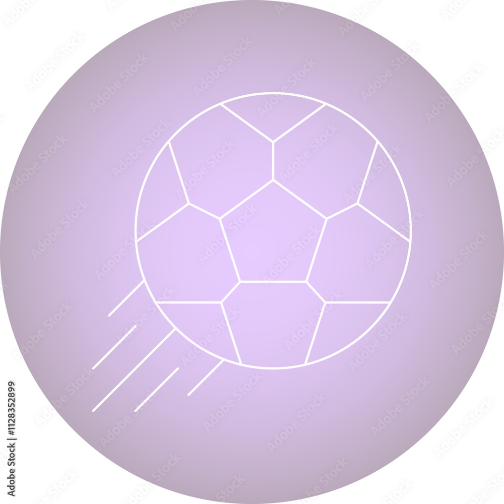 Fototapeta premium Football icon single vector illustration
