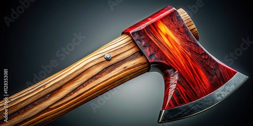 Lumberjack Axe Illustration - Logo Design Element photo