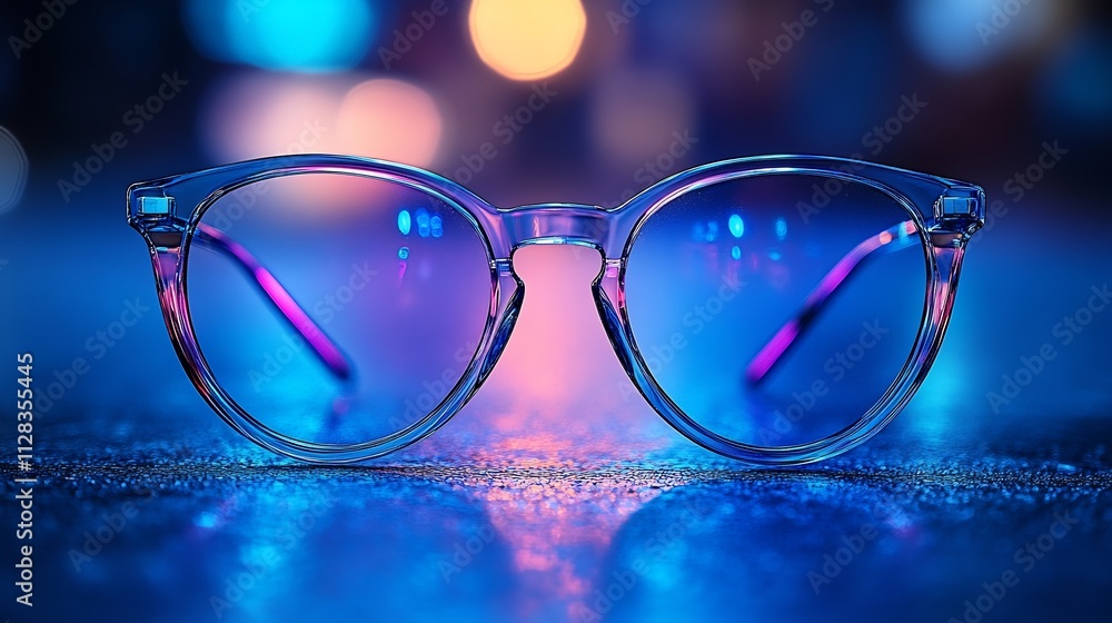 Luxury eyeglasses a professional design and subtle neon highlights perfect for a highend office setting isolated on white background Luxury eyeglasses a professional design and subtle neon highlights perfect for a highend office setting isolated on white background