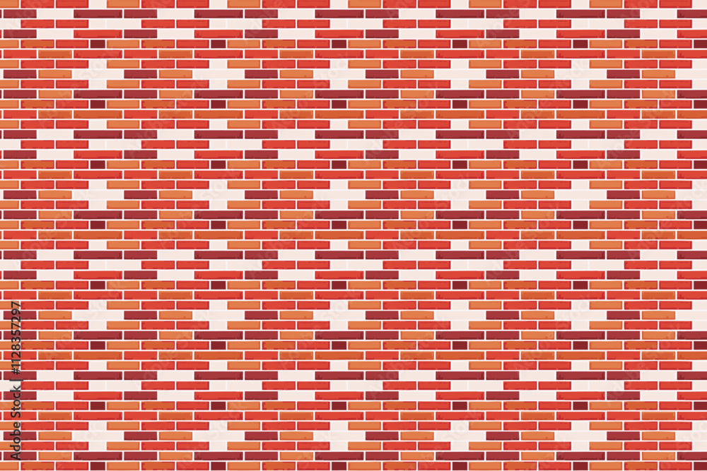 Fototapeta premium Red Brick Wall Pattern Background with Classic and Rustic Design