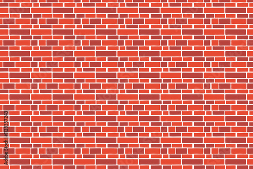 Red Brick Wall Pattern Background with Classic and Rustic Design