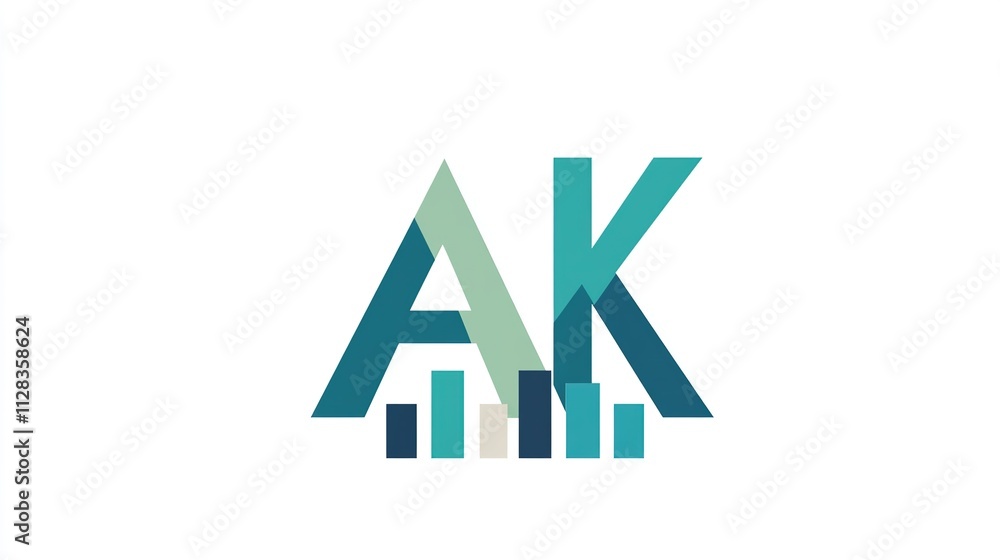 Modern Logo Featuring Gradient 'AK' with Overlapping Typography and Rectangular Blocks. A Fusion of Minimalism and Visual Impact. Modern Logo Featuring Gradient 'AK' with Overlapping Typography and Rectangular Blocks. A Fusion of Minimalism and Visual Impact.
