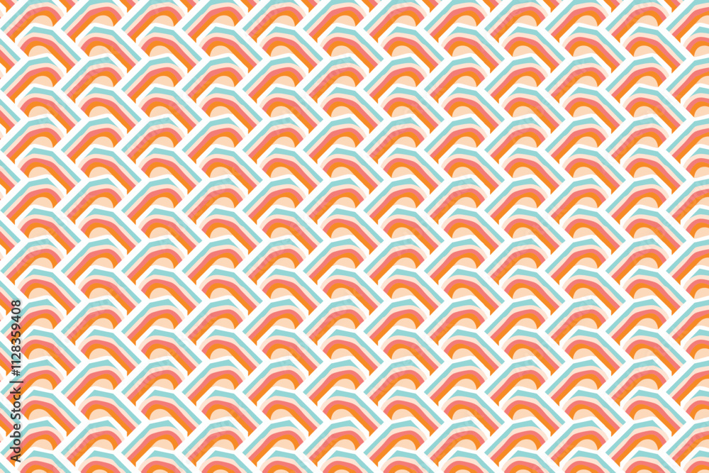 Vector Boho Style Retro Pattern Background with Earthy Tones and Geometric Shapes Vector Boho Style Retro Pattern Background with Earthy Tones and Geometric Shapes