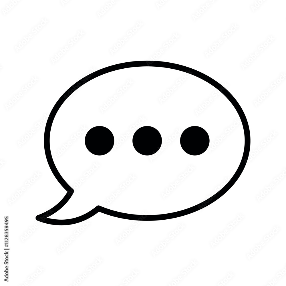  speech bubble sign symbol vector icon