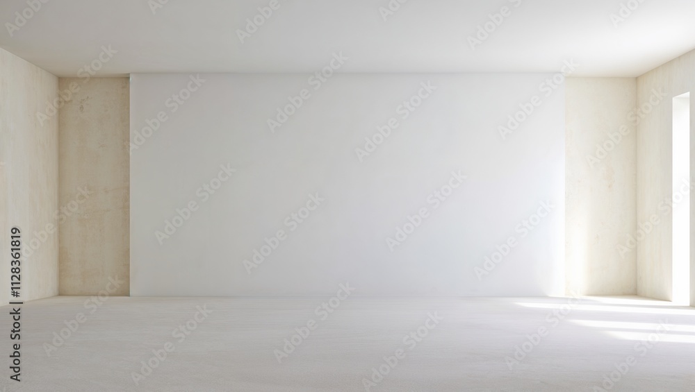 White open space, blank wall White open space, blank wall