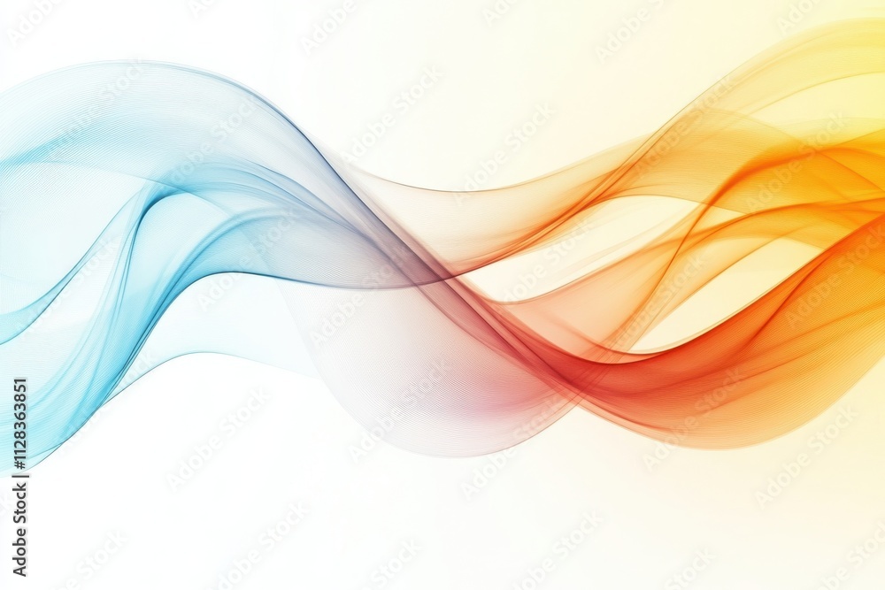 Fluid gradient background with blue and orange waves for wallpapers Fluid gradient background with blue and orange waves for wallpapers