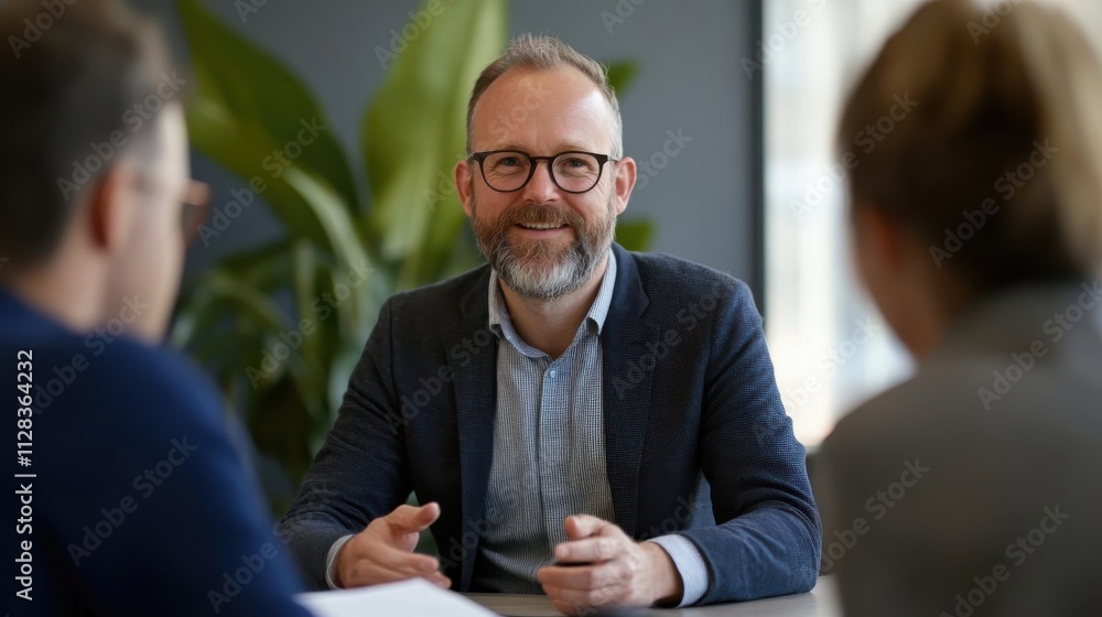 A green energy tax advisor from Norway discussing carbon tax policies with corporate clients A green energy tax advisor from Norway discussing carbon tax policies with corporate clients
