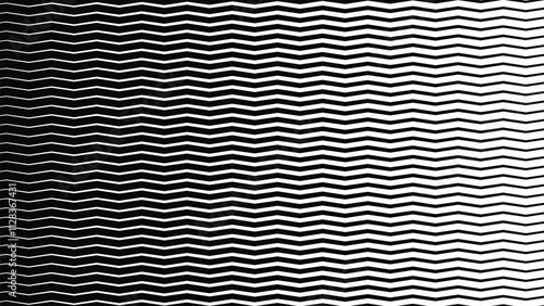 Black and white zig zag stripes line pattern abstract background for backdrop or fabric style