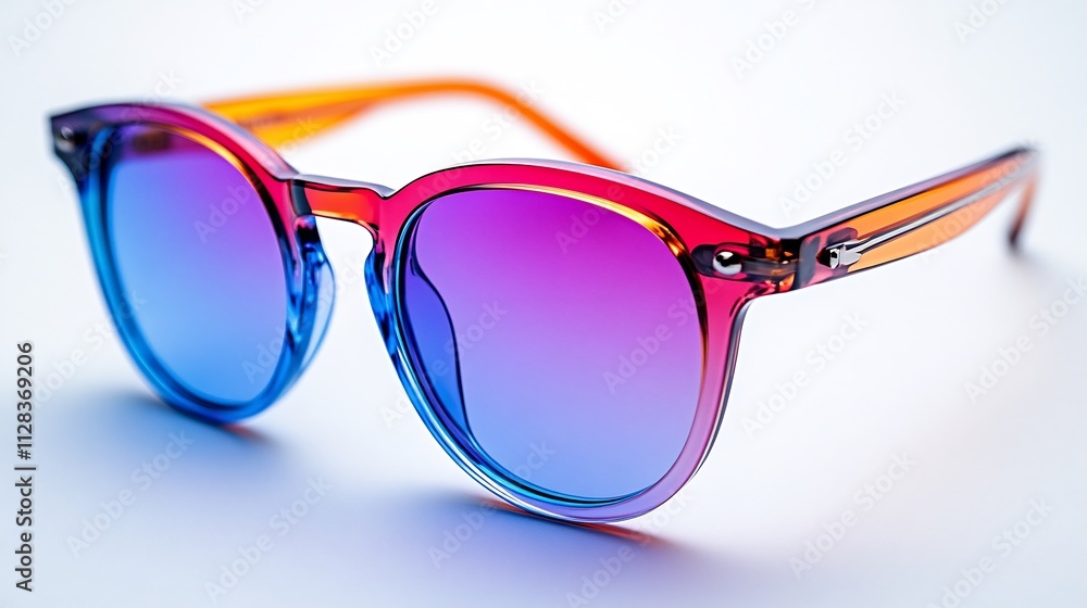 Bold neoncolored glasses trendy frames merging professional aesthetics with a fun and stylish vibe for office wear isolated on white background Bold neoncolored glasses trendy frames merging professional aesthetics with a fun and stylish vibe for office wear isolated on white background
