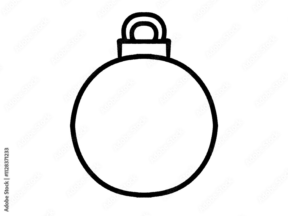クリスマスのシンプルなオーナメントボールのイラスト素材 クリスマスのシンプルなオーナメントボールのイラスト素材