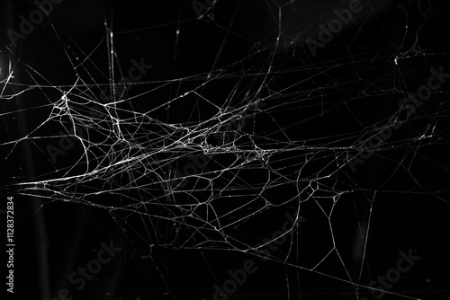 spider web on a dark background