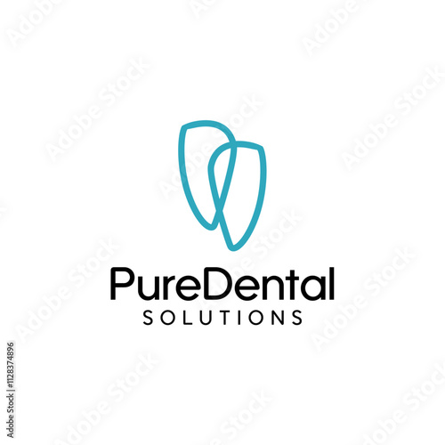 A clean, professional logo showcasing trust and wellness, perfect for dental or medical health solutions.