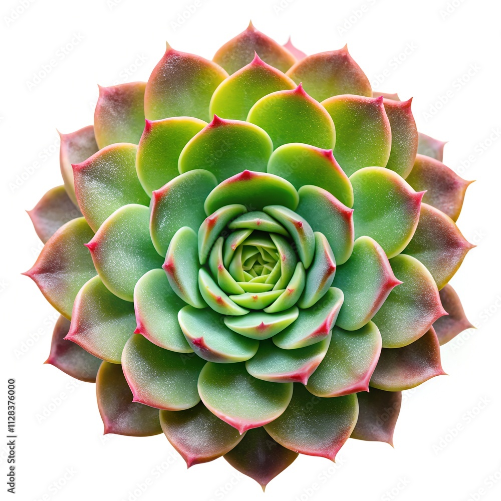 A succulent plant with intricate textures, isolated against a bright white background. A succulent plant with intricate textures, isolated against a bright white background.