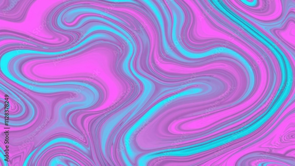 Obraz premium Vibrant Abstract Waves: Perfect for Modern Art, Home Decor, and Digital Backgrounds