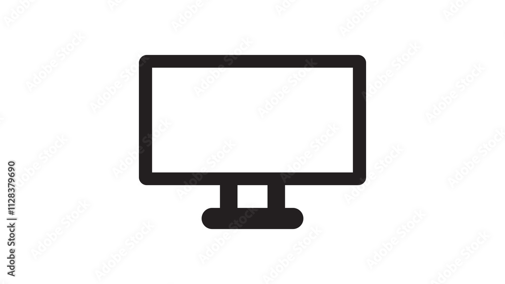 lcd monitor isolated on white lcd monitor isolated on white