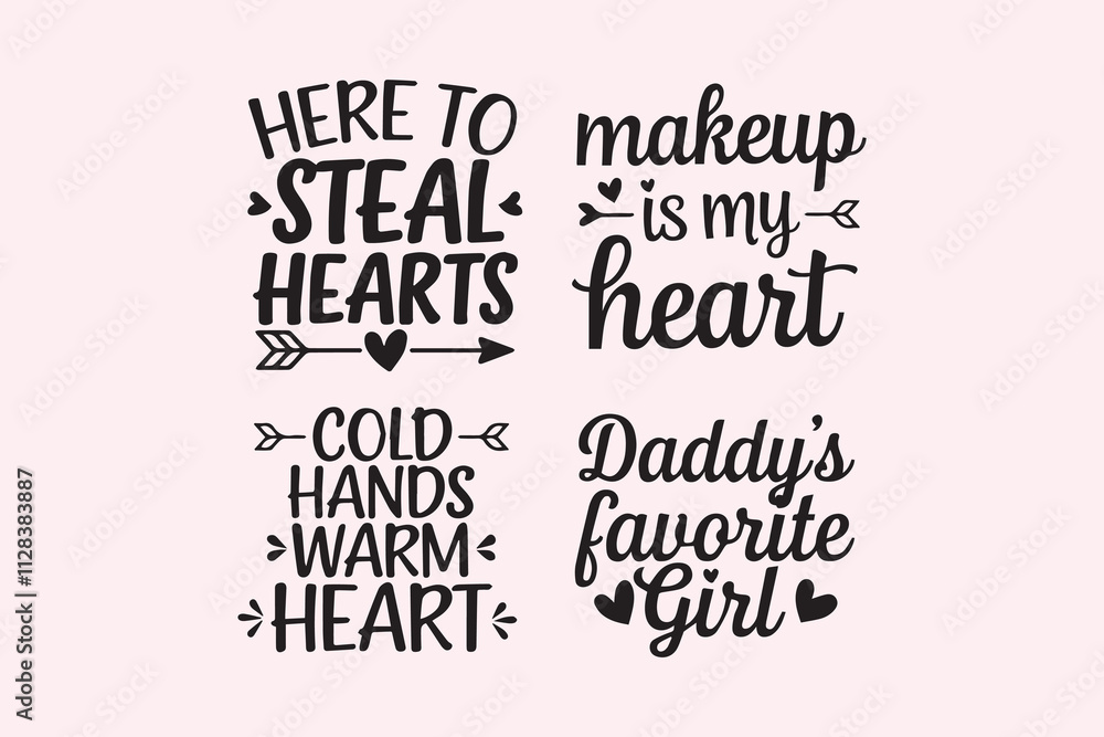 Obraz premium typography design bundle