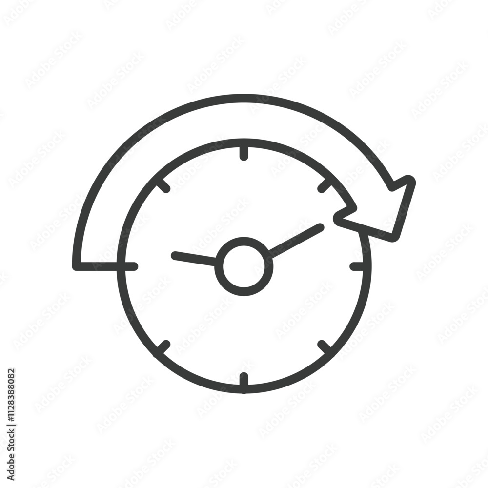 Rapid passage of time icon in line design. Rapid, time, clock, passage, moment, speed, hours on white background vector. Rapid passage of time editable stroke icon Rapid passage of time icon in line design. Rapid, time, clock, passage, moment, speed, hours on white background vector. Rapid passage of time editable stroke icon