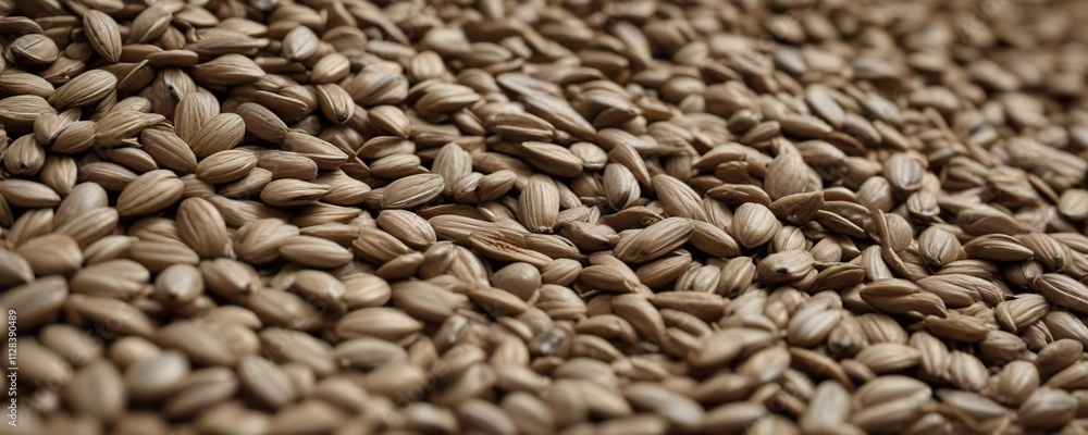 Obraz premium Close-up of sunflower seeds and their intricate details, sunflower seeds, natural beauty, textures.