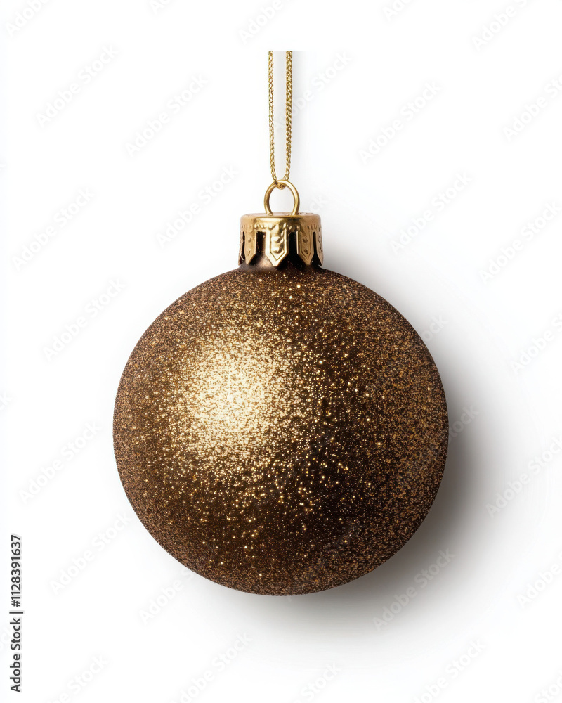 Shiny golden Christmas ornament for holiday decorations. Shiny golden Christmas ornament for holiday decorations.