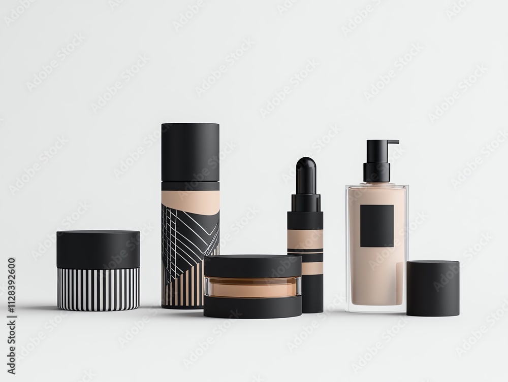 Obraz premium A luxurious body contour kit styled with artistic geometric patterns