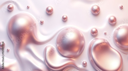 Wallpaper Mural Rose Gold Liquid Dreams  Torontodigital.ca