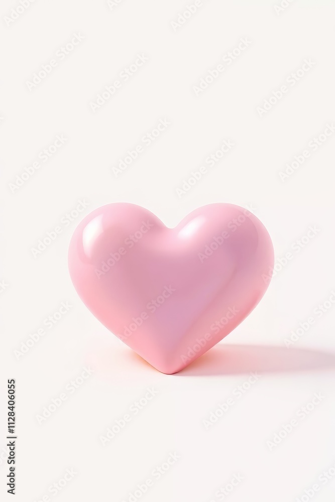 there is a pink heart shaped object on a white surface there is a pink heart shaped object on a white surface