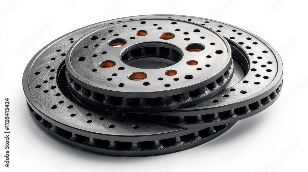 car brake discs in isolated on a white backgroun car brake discs in isolated on a white backgroun