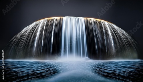 waterfall in the night