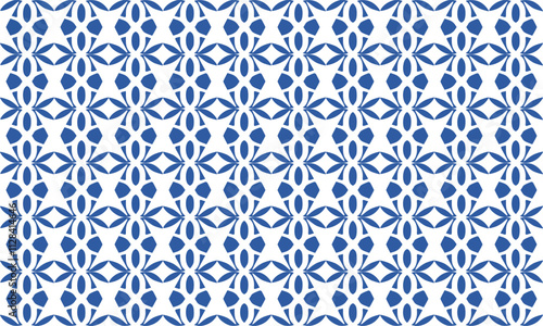 Seamless pattern with rhombuses vintage in white and blue diamond line net, with squares block arrange as wall design for fabric print, wallpaper, background, vertical strip
