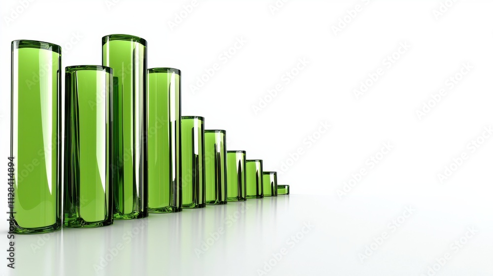 Innovative Green Data Visualization Presenting Progressive Business Performance Innovative Green Data Visualization Presenting Progressive Business Performance