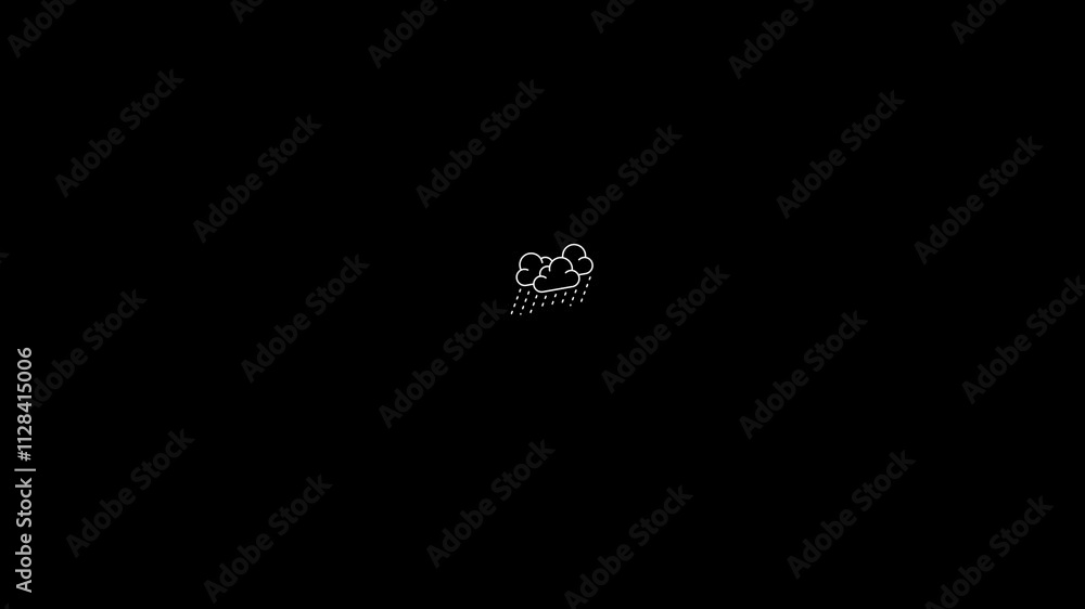 Cloud, drizzle or rain, weather icon on white background. Cloud scape or rainy day. Cloud, drizzle or rain, weather icon on white background. Cloud scape or rainy day.
