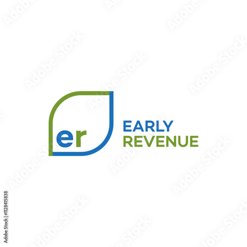 Letter ER Early Revenue logo design editable victor brand identity image