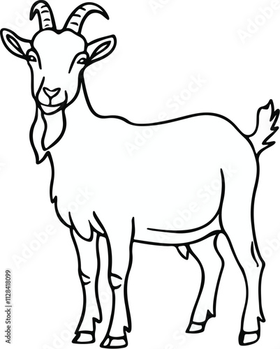 Goat vector atr illustration photo