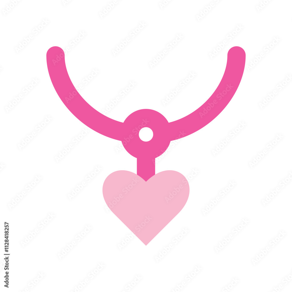Pink Heart Shaped Pendant Necklace Design Pink Heart Shaped Pendant Necklace Design